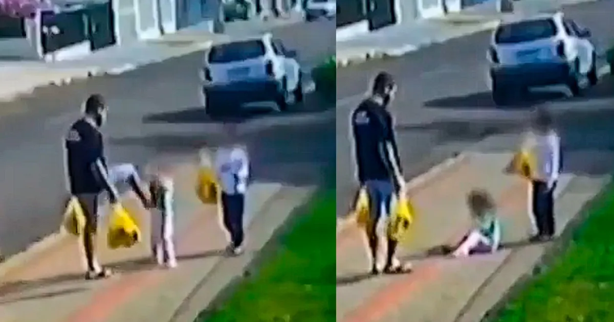Pai é flagrado agredindo filha de 3 anos durante volta para casa; polícia abre investigação