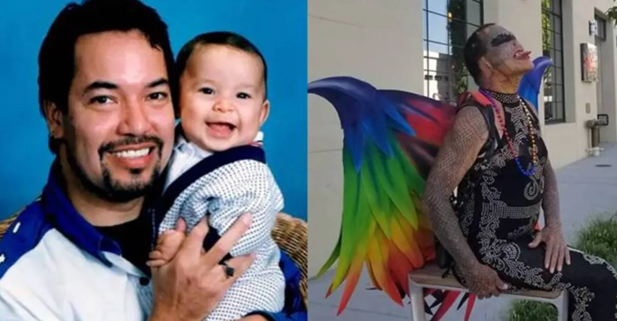 Homem larga emprego de bancário pra virar “dragão não-binário” e reclama que seu filho não fala mais com ele
